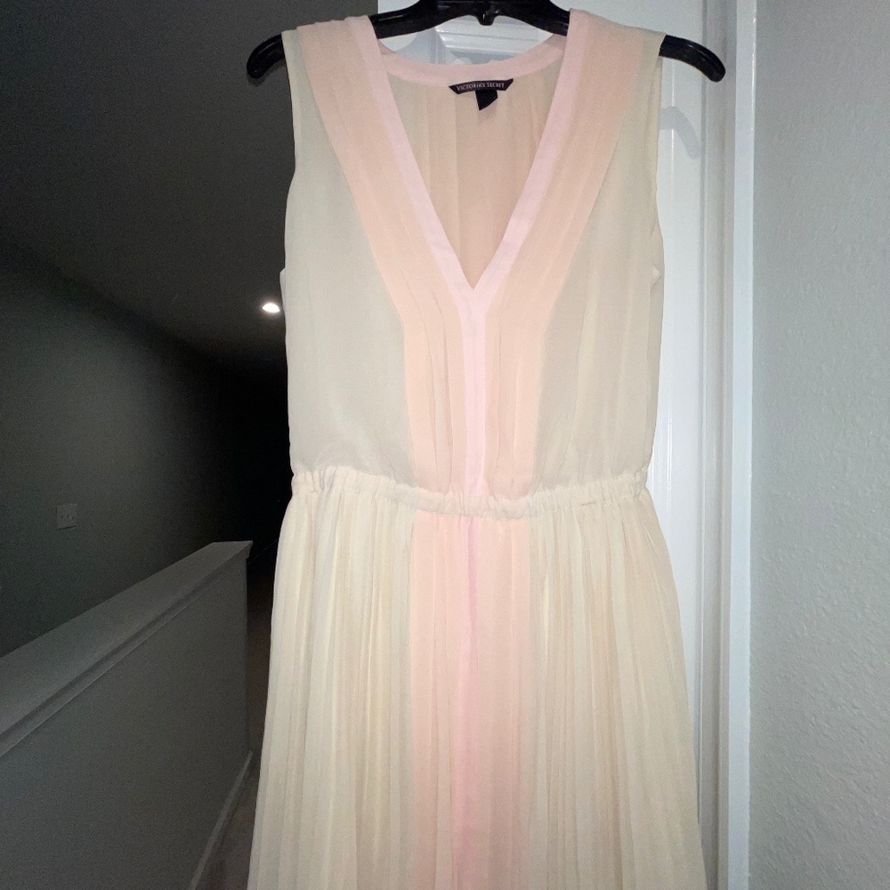 Mini Dress 👗 (cream and multi pastel colors)